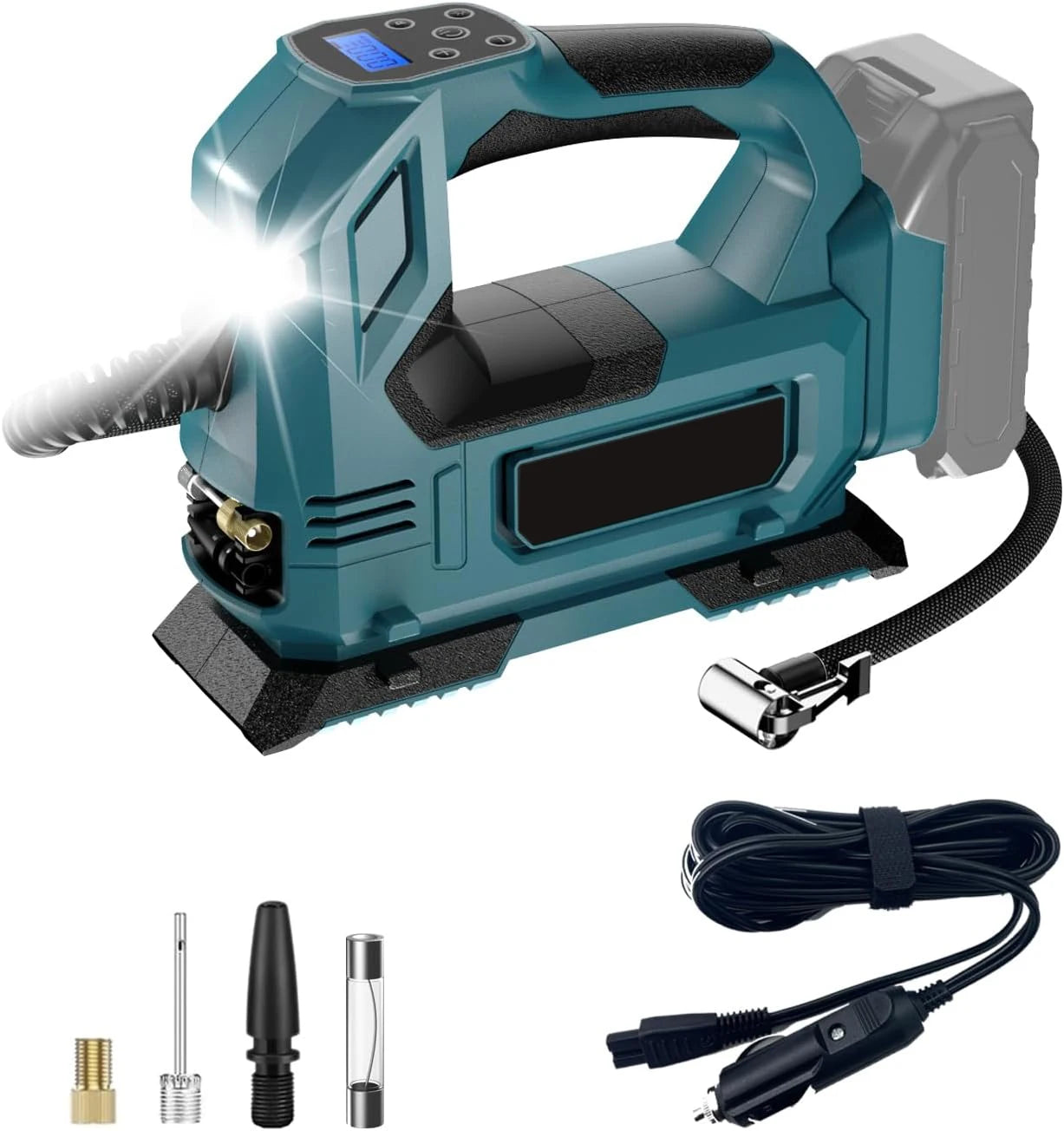 Gonfiatore Elettrico Portatile | Pompa d'Aria con Funzione Automatica e Display Digitale per Pneumatici Sempre Pronti 8