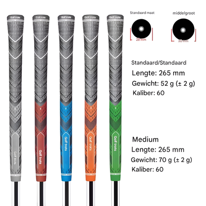 MCC Golf Grips | 13-Piece Carbon Set with Superior Comfort | Grips for Optimal Performance