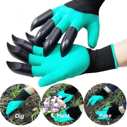 Gardening Gloves | Multifunctional Gloves with Claws for Digging and Planting | Optimal Protection for Fingers and Nails