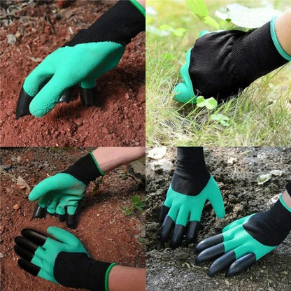 Gardening Gloves | Multifunctional Gloves with Claws for Digging and Planting | Optimal Protection for Fingers and Nails
