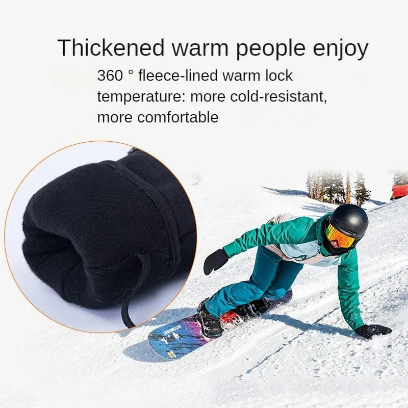 Guanti Invernali Uomo | Guanti da Sci Impermeabili con Touch Screen | Caldi e Termici per Attività Outdoor