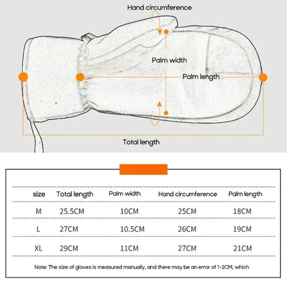 Guanti Invernali Uomo | Guanti da Sci Impermeabili con Touch Screen | Caldi e Termici per Attività Outdoor