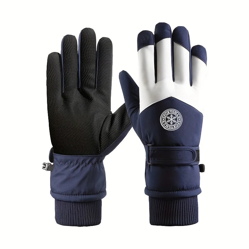Uniseks-skihandschoenen van PU-leer met touchscreenfunctie, waterdicht - comfort en bescherming voor wintersport