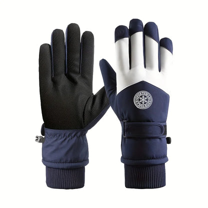 Uniseks-skihandschoenen van PU-leer met touchscreenfunctie, waterdicht - comfort en bescherming voor wintersport