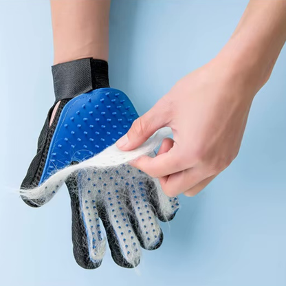 Guanto Magico per Toelettatura | Guanto in Silicone Ergonomico per Rimozione Pelo e Sporco 1