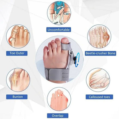 HalluxHelper | Correttore Dita dei Piedi Flessibile con Supporto Comfort | Soluzione Ideale per Allineamento Alluce Valgo 7
