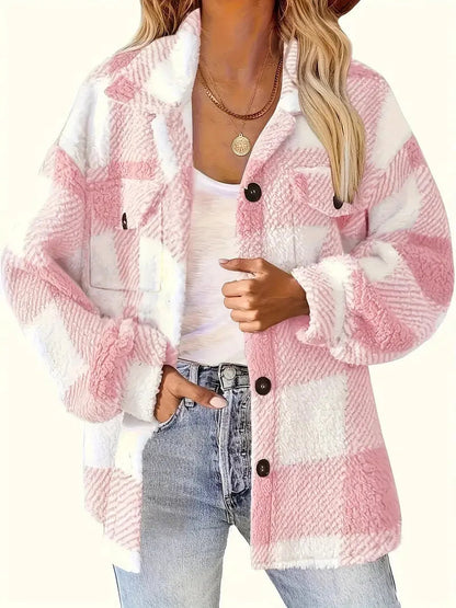 Olga | Women's plaid winter jacket - Classic warmth with a modern look