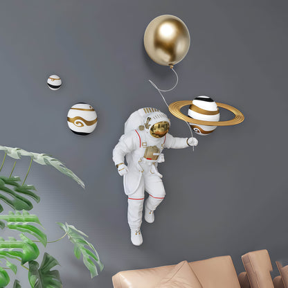 Decorazione Parete Astronauta e Pianeta