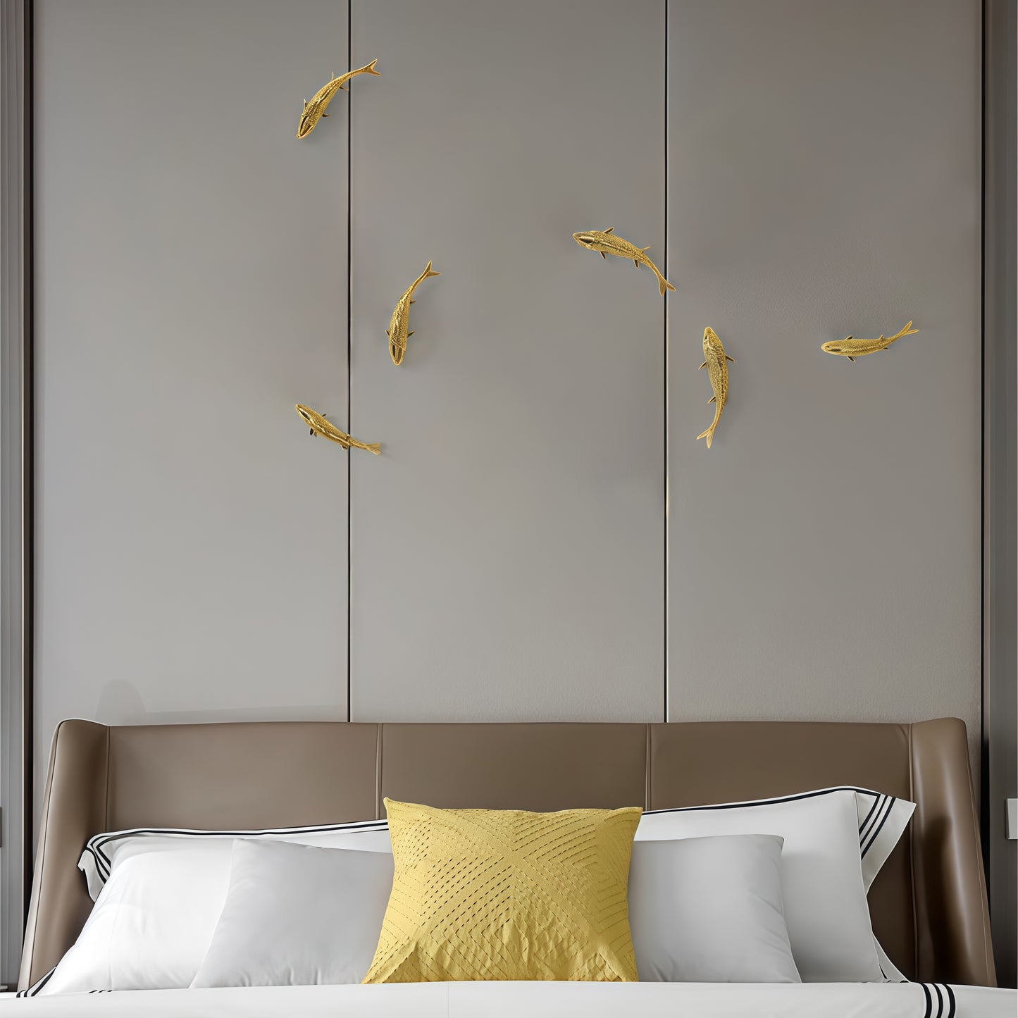 Elegant 3D Wall Decoration in Zinc Alloy