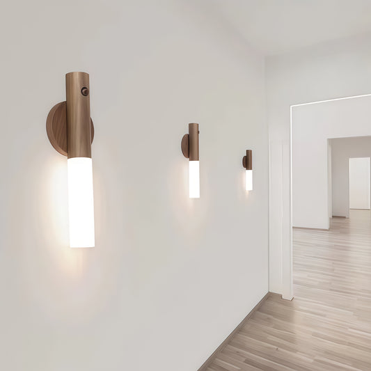 Applique da Parete in Legno Moderna per Interni con Sensore