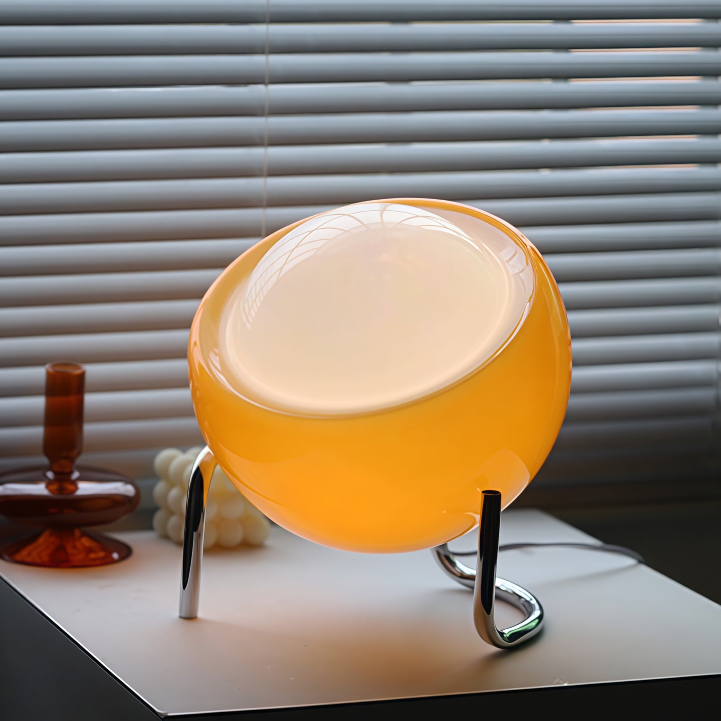 Nordic Retro Style LED Glass Table Lamp