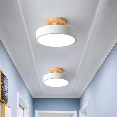 Plafoniera LED Soffitto in Legno Moderna