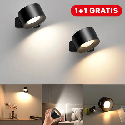 Lampe murale LED rechargeable avec support magnétique