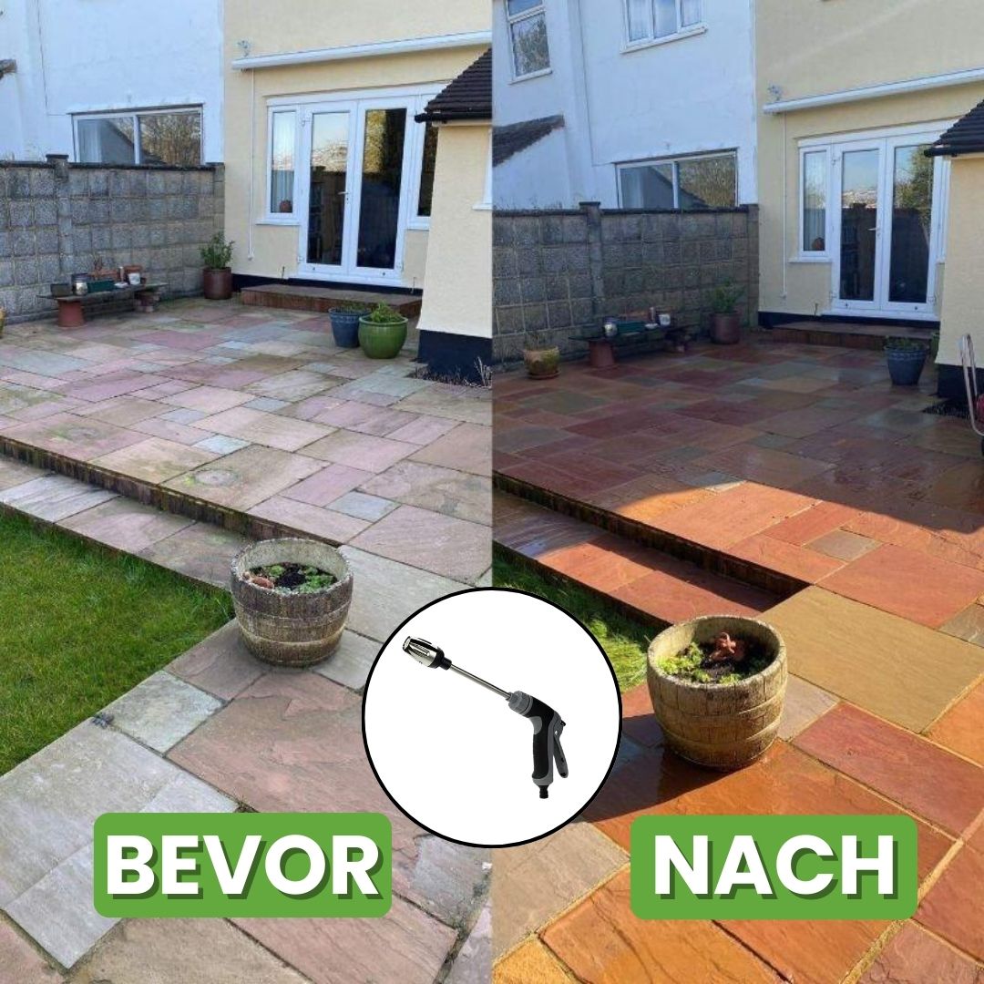 Garden Hose Pressure Washer with Adjustable Spray | Effective Cleaning for Outdoors and Garden Furniture