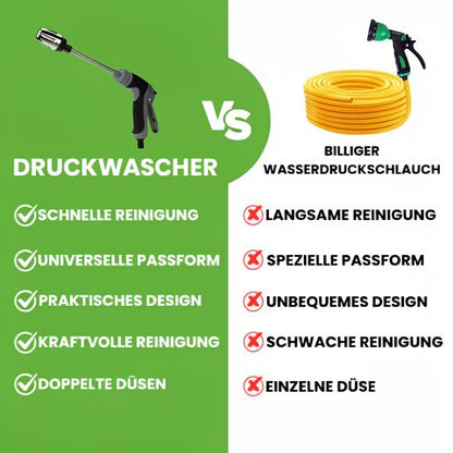 Garden Hose Pressure Washer with Adjustable Spray | Effective Cleaning for Outdoors and Garden Furniture