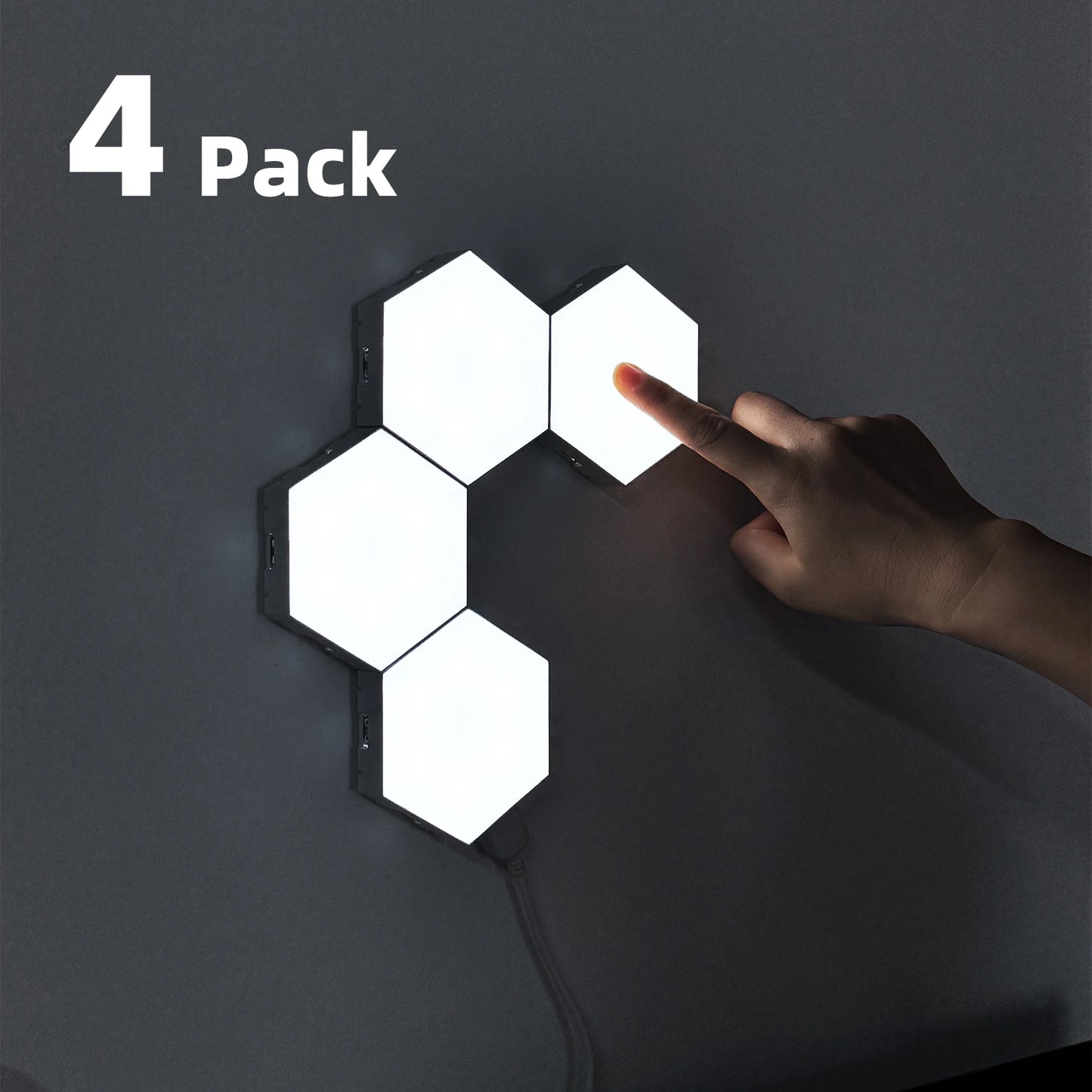 Illuminazione Creativa | Pannelli LED Esagonali Dimmerabili con Design Fai da Te | Decorazioni Modulari per Ambienti Moderni 6
