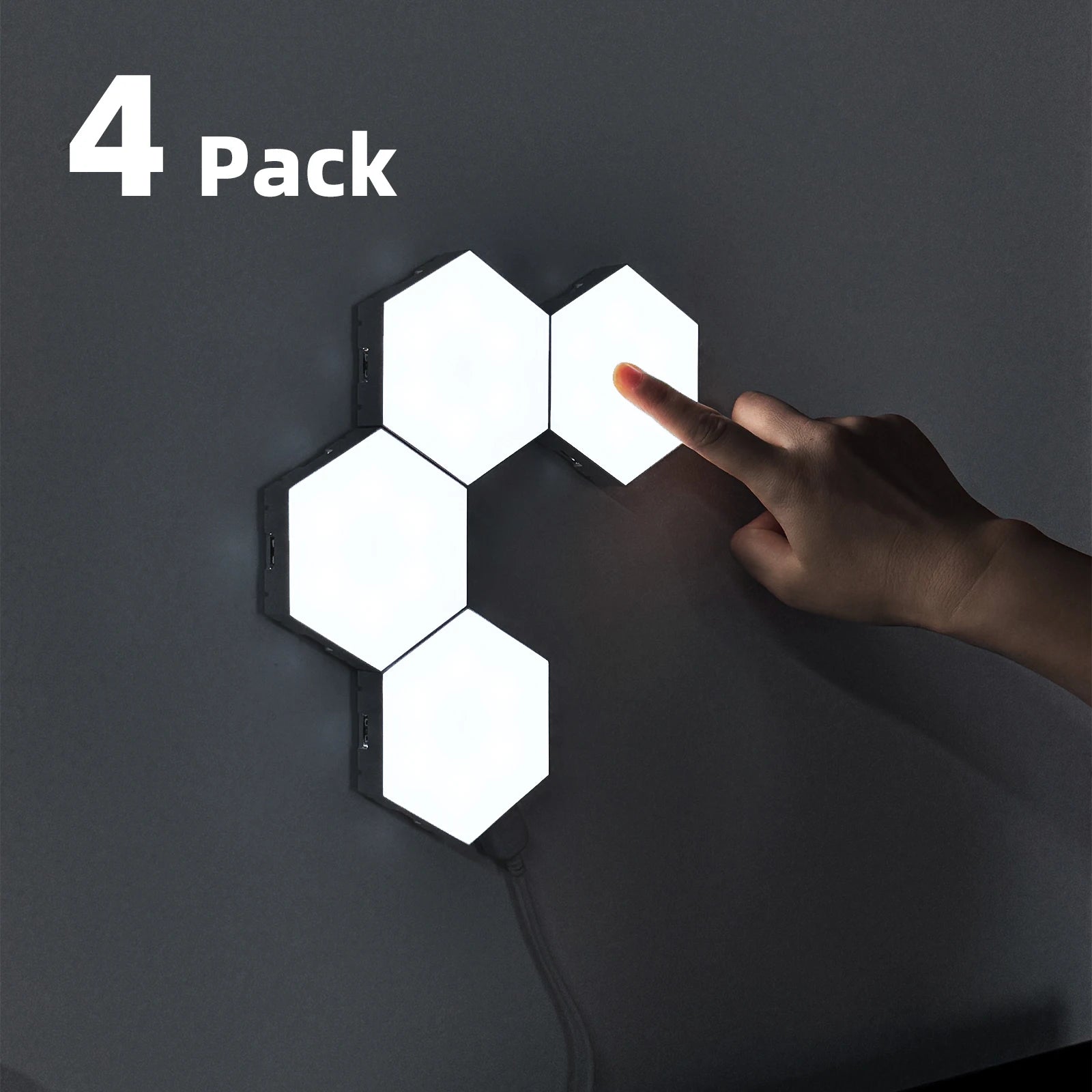 Illuminazione Creativa | Pannelli LED Esagonali Dimmerabili con Design Fai da Te | Decorazioni Modulari per Ambienti Moderni 6