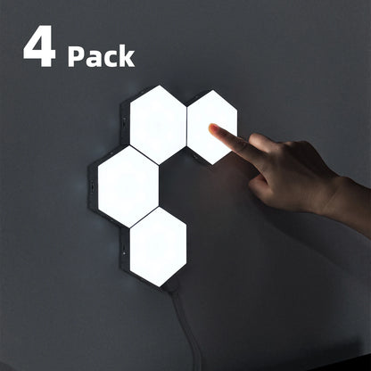 Illuminazione Creativa | Pannelli LED Esagonali Dimmerabili con Design Fai da Te | Decorazioni Modulari per Ambienti Moderni 6