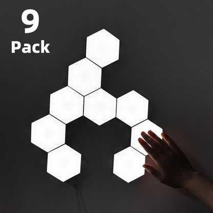 Illuminazione Creativa | Pannelli LED Esagonali Dimmerabili con Design Fai da Te | Decorazioni Modulari per Ambienti Moderni 7