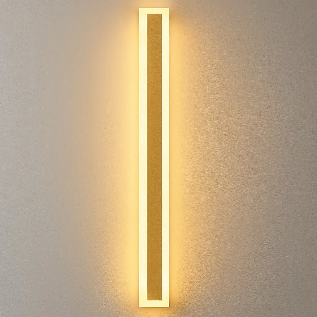 Illuminazione Esterno | Lampada da Parete LED Impermeabile Dorata con Telecomando | Design Moderno per Giardini e Facciate 0