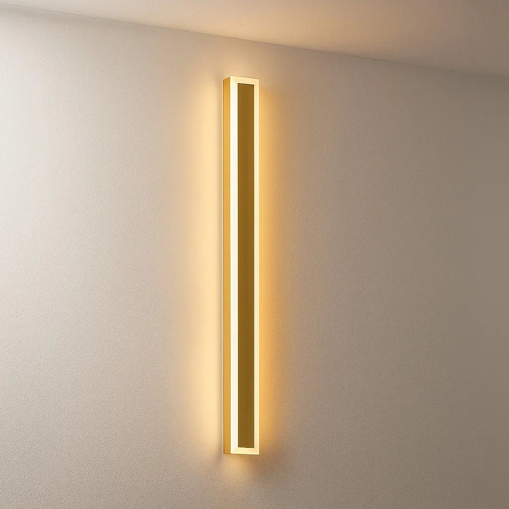 Illuminazione Esterno | Lampada da Parete LED Impermeabile Dorata con Telecomando | Design Moderno per Giardini e Facciate 11