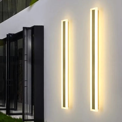 Illuminazione Esterno | Lampada da Parete LED Impermeabile Dorata con Telecomando | Design Moderno per Giardini e Facciate 6