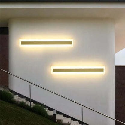 Illuminazione Esterno | Lampada da Parete LED Impermeabile Dorata con Telecomando | Design Moderno per Giardini e Facciate 7