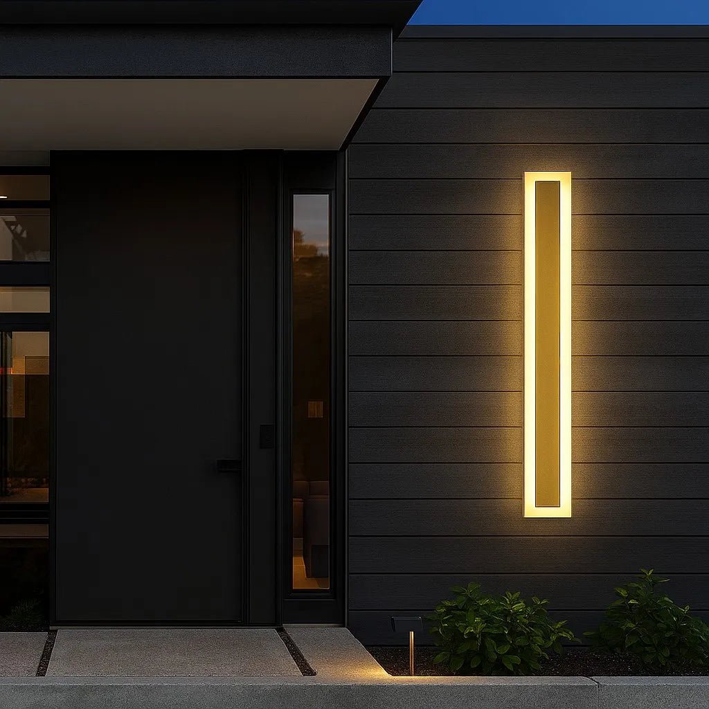 Illuminazione Esterno | Lampada da Parete LED Impermeabile Dorata con Telecomando | Design Moderno per Giardini e Facciate 8