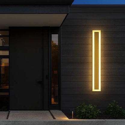 Illuminazione Esterno | Lampada da Parete LED Impermeabile Dorata con Telecomando | Design Moderno per Giardini e Facciate 8