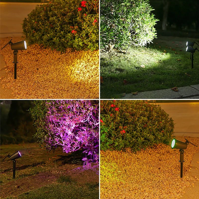 Garden Lighting | Spotlight with Waterproof Solar Panel | Smart Control for Magical Atmospheres