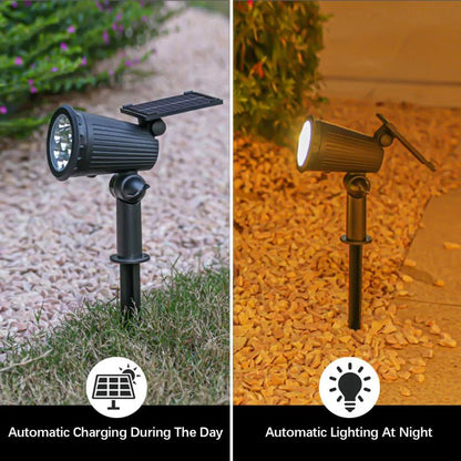 Garden Lighting | Spotlight with Waterproof Solar Panel | Smart Control for Magical Atmospheres