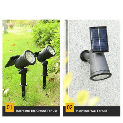 Garden Lighting | Spotlight with Waterproof Solar Panel | Smart Control for Magical Atmospheres