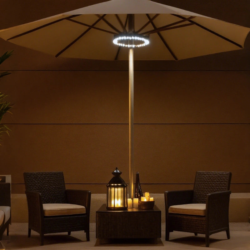 Garden Lighting | Wireless Umbrella Lamp with Hook | Perfect Outdoor Atmosphere