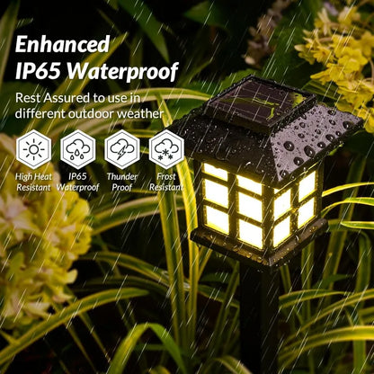 Garden Lighting | Waterproof Outdoor Solar Lights with Modern Design | Elegant Decoration for Outdoor Spaces