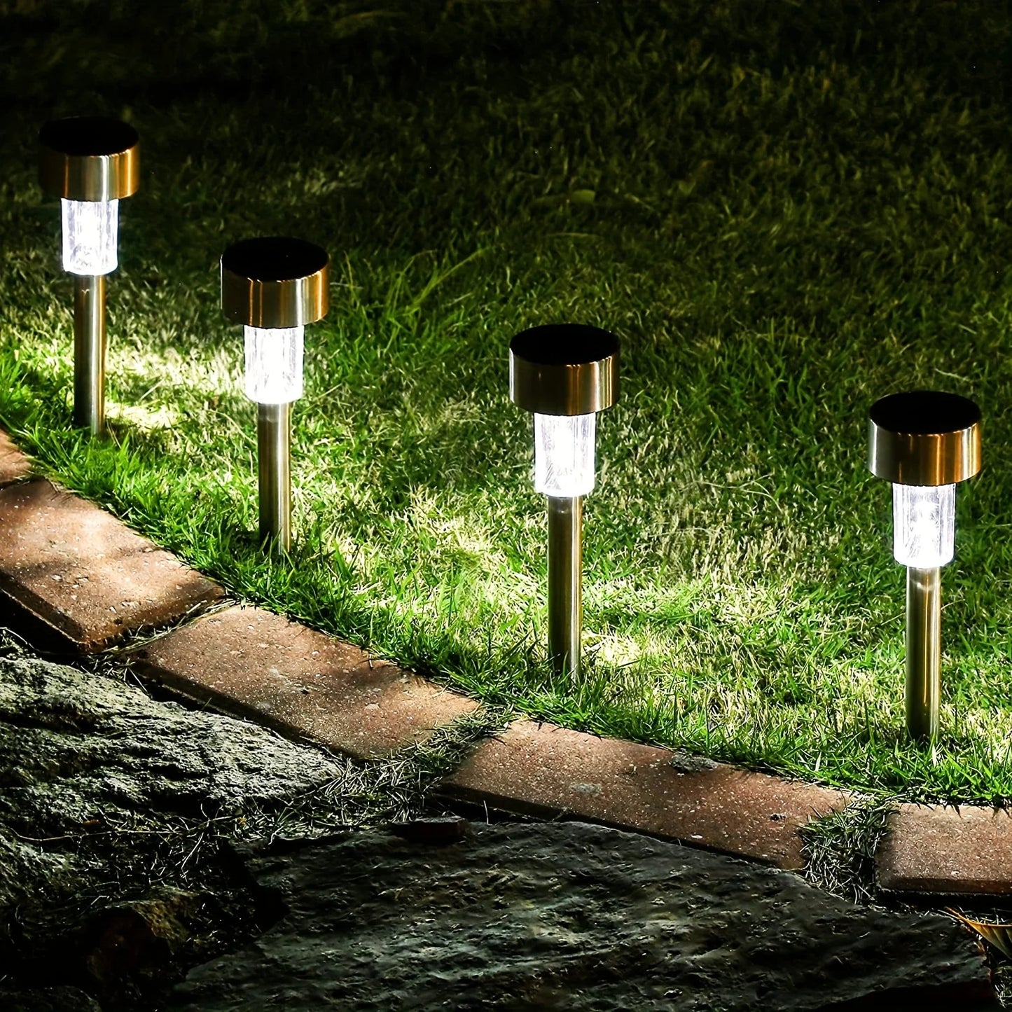 Garden Lighting | Waterproof Garden Solar Lights with Automatic On/Off | Perfect for Pathways and Patios