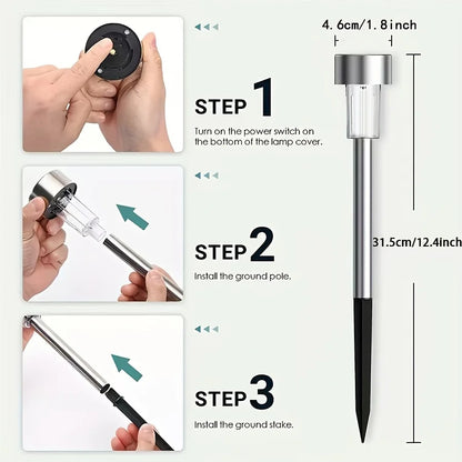 Garden Lighting | Waterproof Garden Solar Lights with Automatic On/Off | Perfect for Pathways and Patios