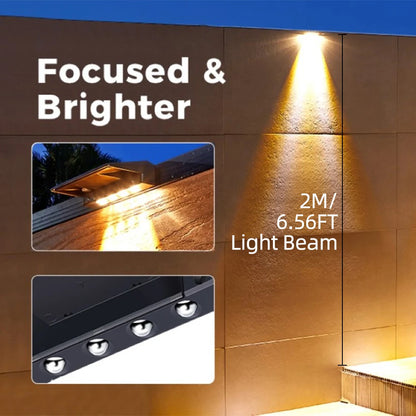 Solar Lighting | Garden Solar Lights with 4 Waterproof LEDs | High Brightness for Outdoors and Fences