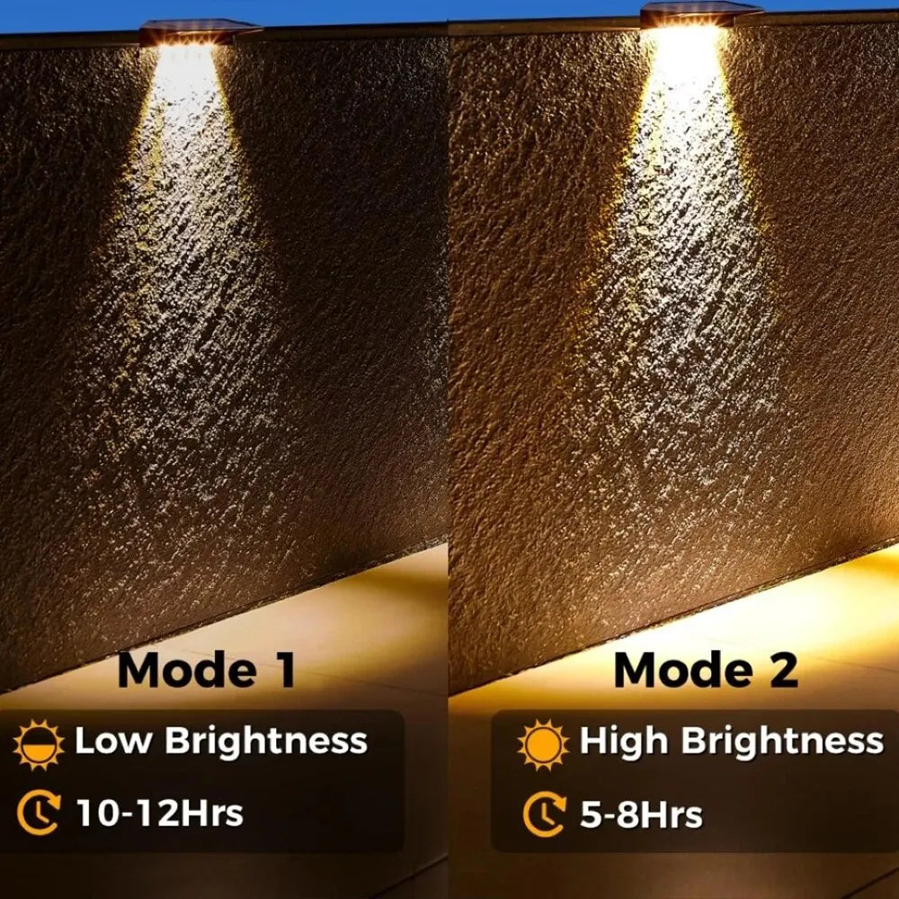 Solar Lighting | Garden Solar Lights with 4 Waterproof LEDs | High Brightness for Outdoors and Fences