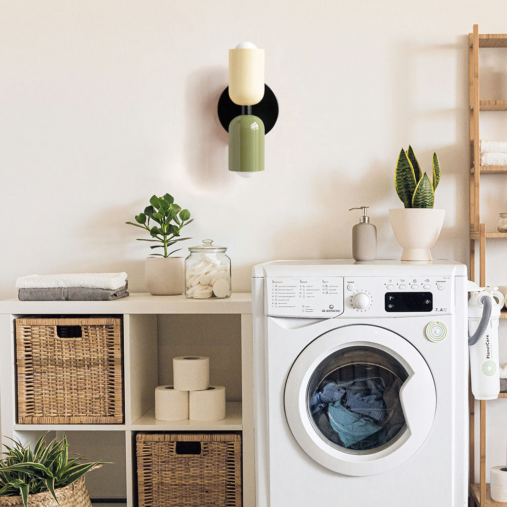 Illuminazione Vintage | Applique da Parete Doppia Testa in Vetro con Design Elegante Ð Atmosfera Accogliente per Ogni Spazio 2