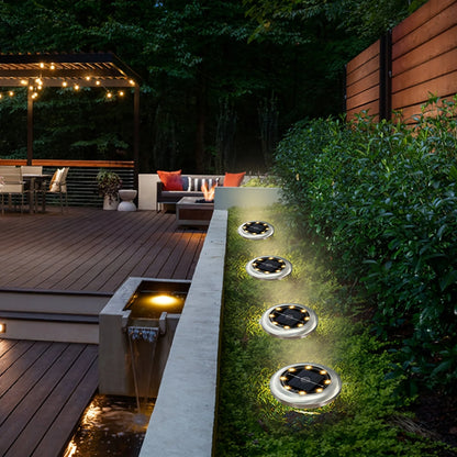 Garden Lighting | Set of 10 Waterproof Solar Lights with Automatic On/Off | Decoration for Walkways and Flowerbeds