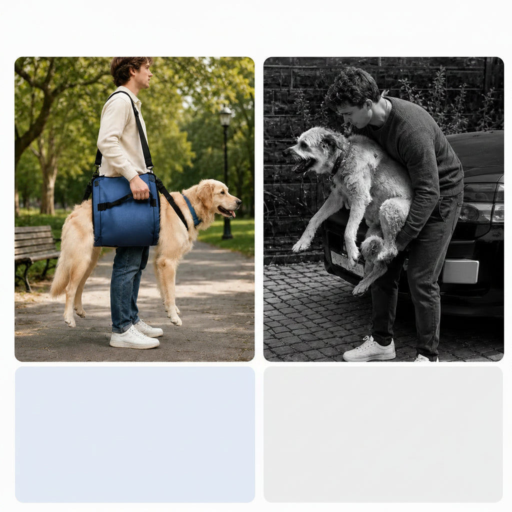 Imbracatura Ergonomica per Cani | Nylon Resistente con Maniglia Antiscivolo | Regolabile per Comfort e Sicurezza durante le Passeggiate 4