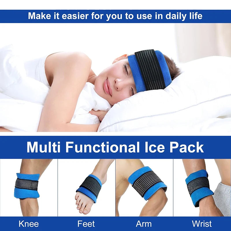Impacco di Ghiaccio Regolabile in Gel per Sollievo Dolore - Design Ergonomico per Comfort Ottimale 3