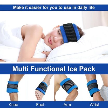 Impacco di Ghiaccio Regolabile in Gel per Sollievo Dolore - Design Ergonomico per Comfort Ottimale 3