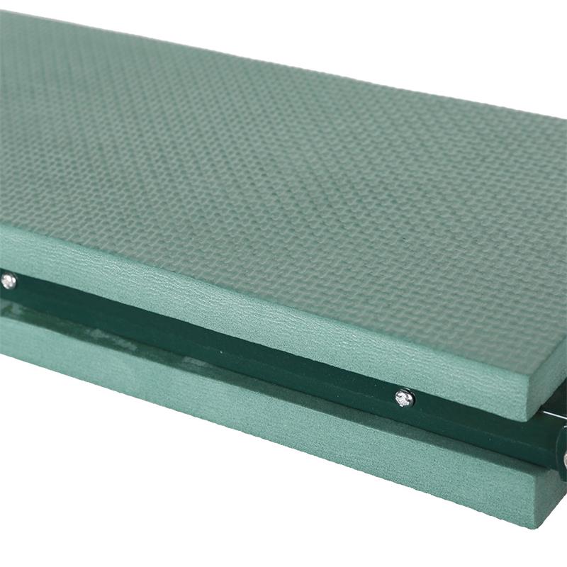 Green Ergonomic Kneeling Pad with Raised Padding | Foldable Design for Comfort and Support in Gardening