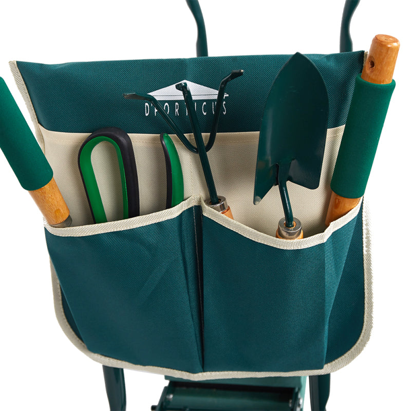 Green Ergonomic Kneeling Pad with Raised Padding | Foldable Design for Comfort and Support in Gardening