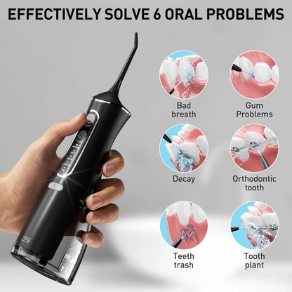 Irrigatore Orale Ricaricabile | 4 Modalità e 5 Ugelli per Pulizia Profonda | Ideale per Igiene Dentale Completa 1
