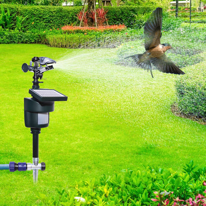 Solar Garden Sprinkler with Motion Sensor - Eco-Friendly Spray for Effective Garden Protection