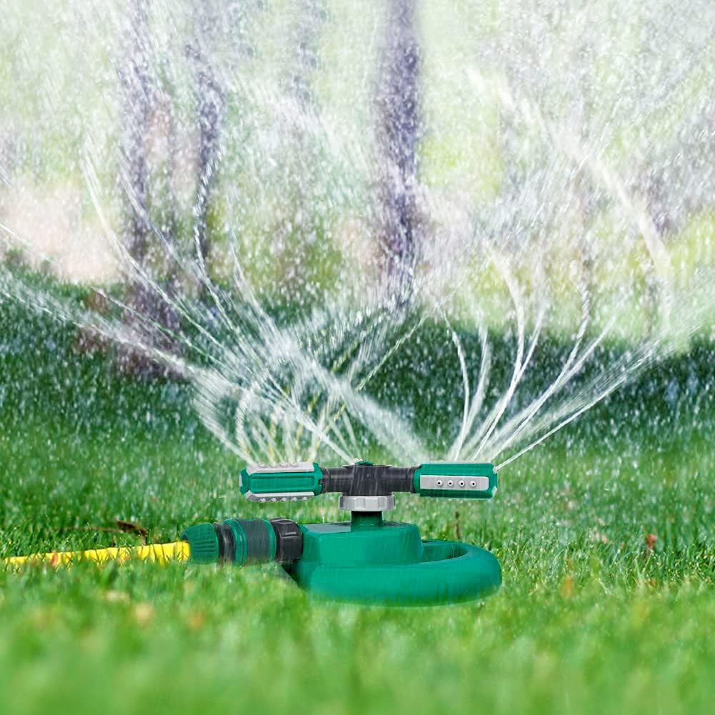 Garden Sprinkler | Automatic Sprinkler with 36 Adjustable Nozzles | Coverage Up to 49 Feet for Lawns and Gardens
