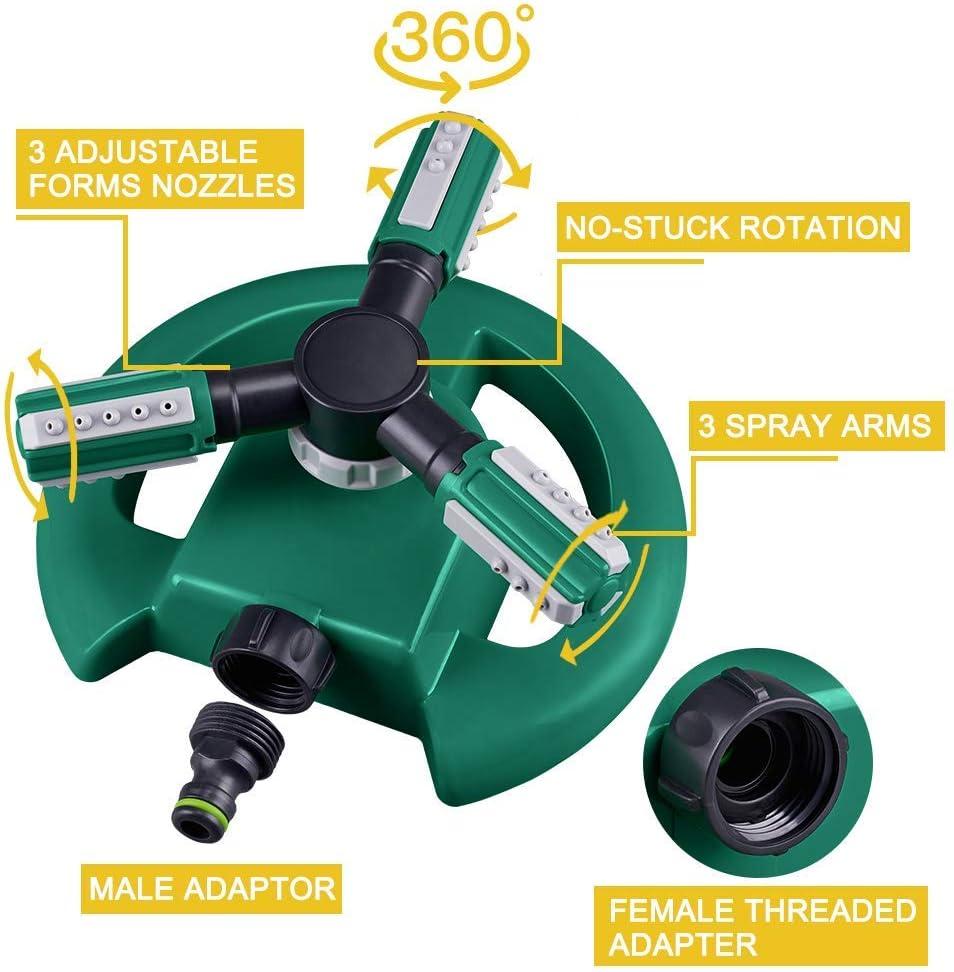 Garden Sprinkler | Automatic Sprinkler with 36 Adjustable Nozzles | Coverage Up to 49 Feet for Lawns and Gardens