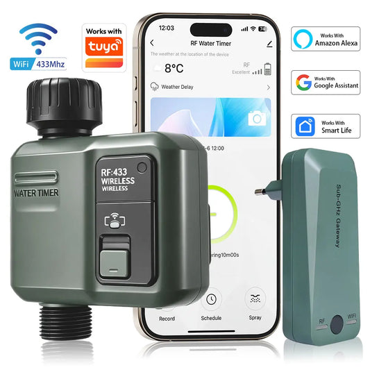 Irrigazione Giardino | Sistema di Irrigazione Automatico con Timer WiFi | Controllo Vocale per Irrigazione Efficiente